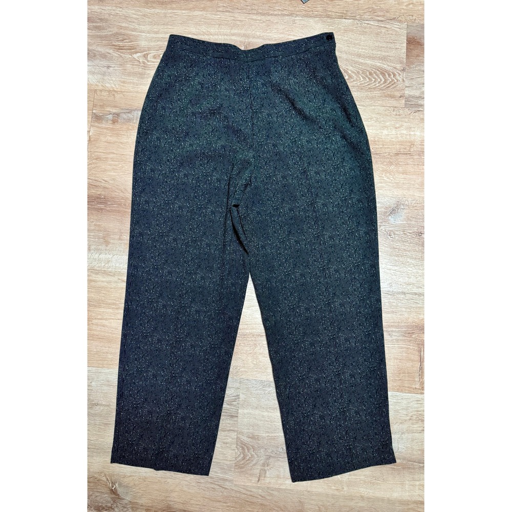 Briggs Petite Women's 14P Gray‎ Textured High Waisted Pants